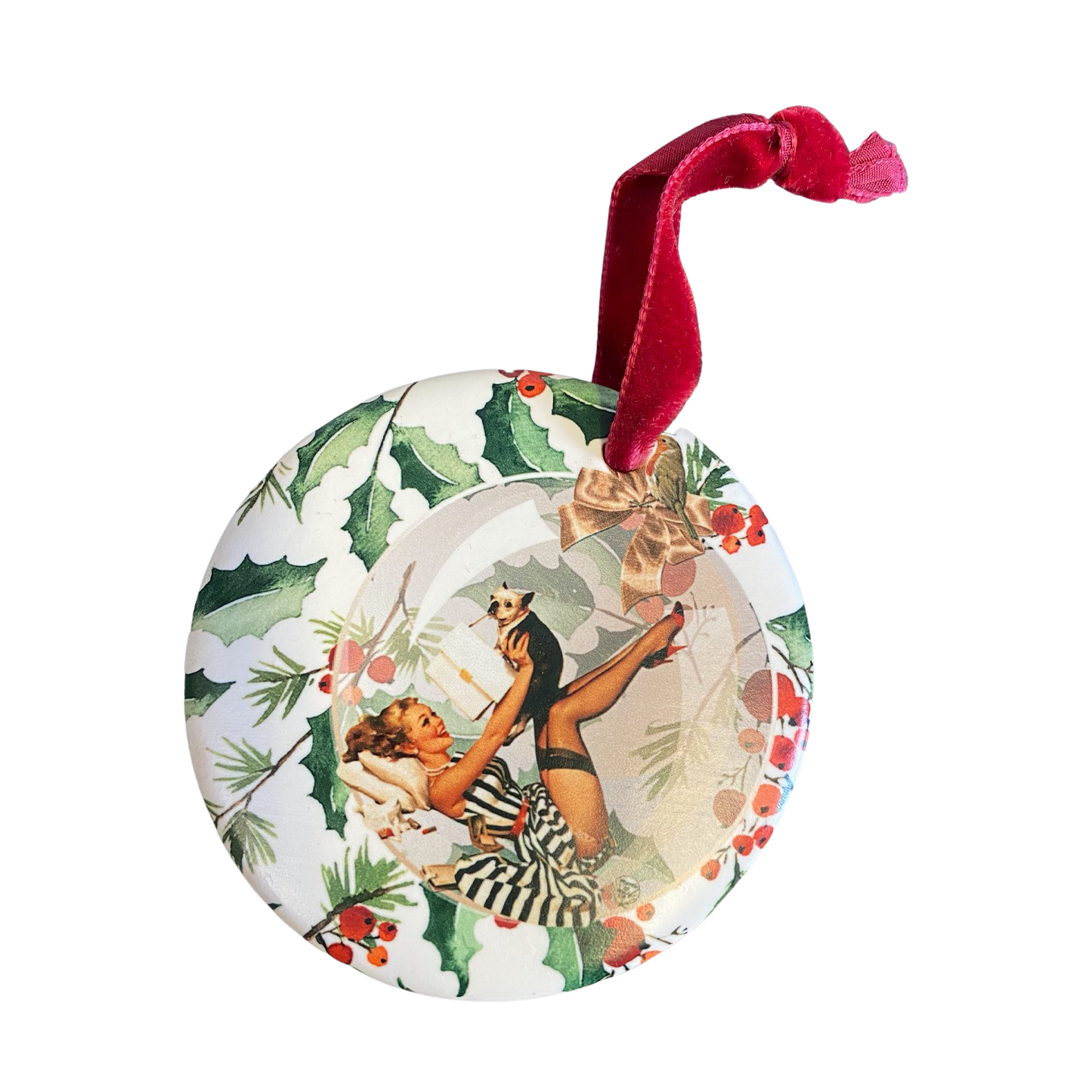 Holly Handmade Ceramic Ornament