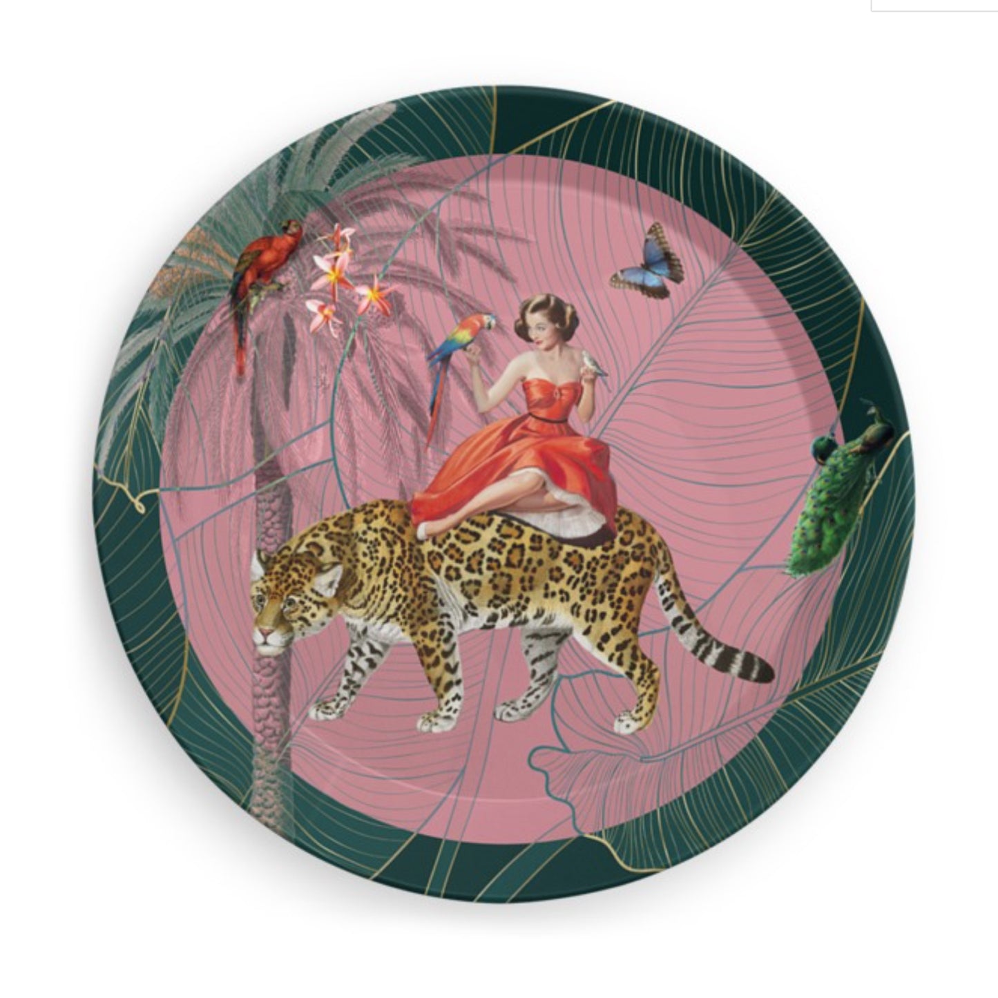 Mary Pink Party Plates - Set of Four