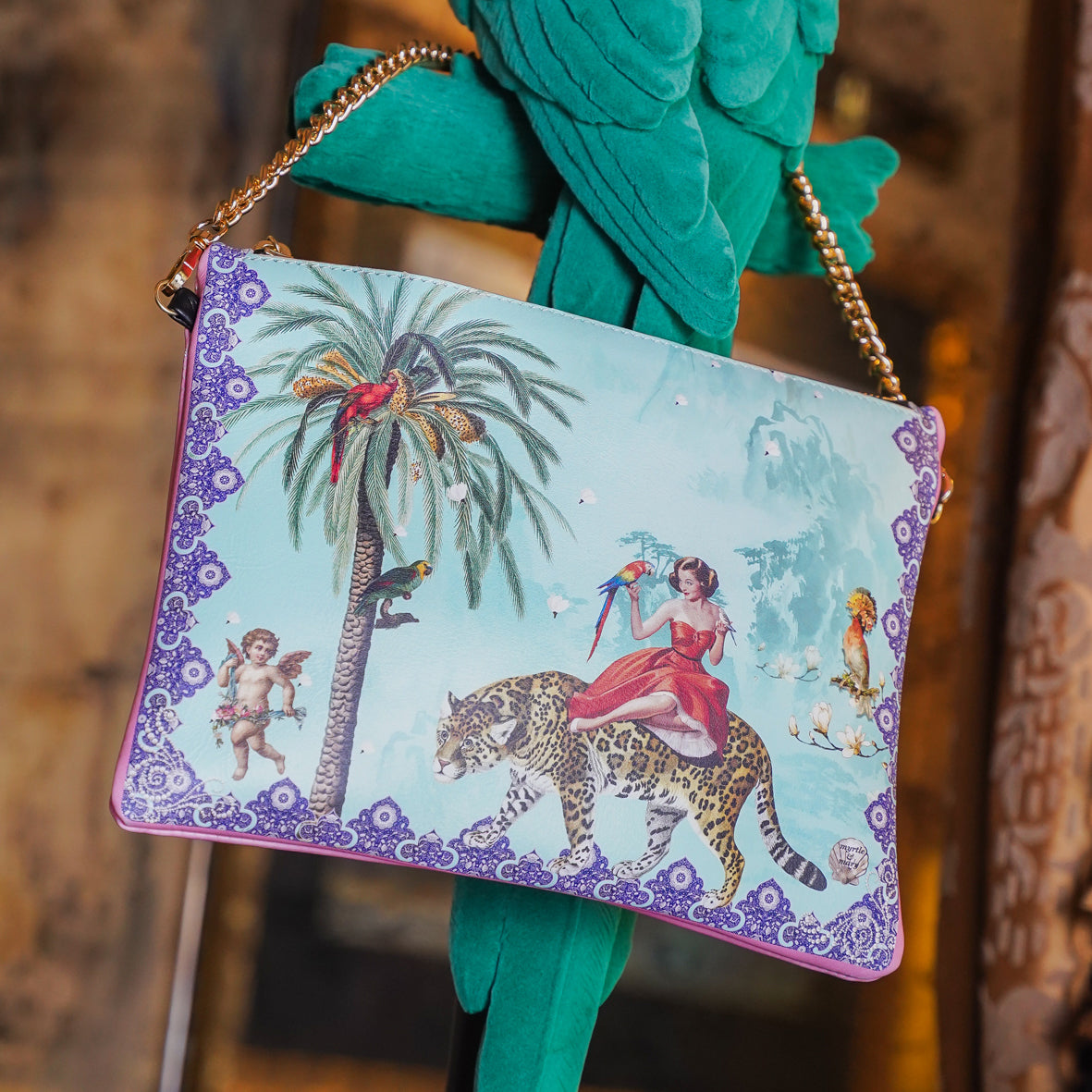 Mary Turquoise Cross Body Handbag