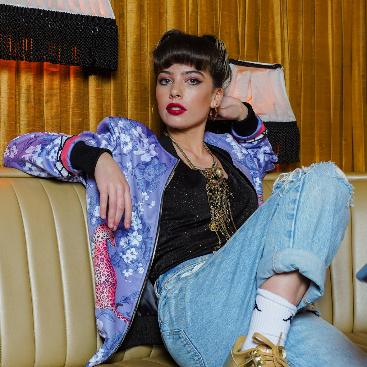 Mishcka Bomber Jacket - Bluebell