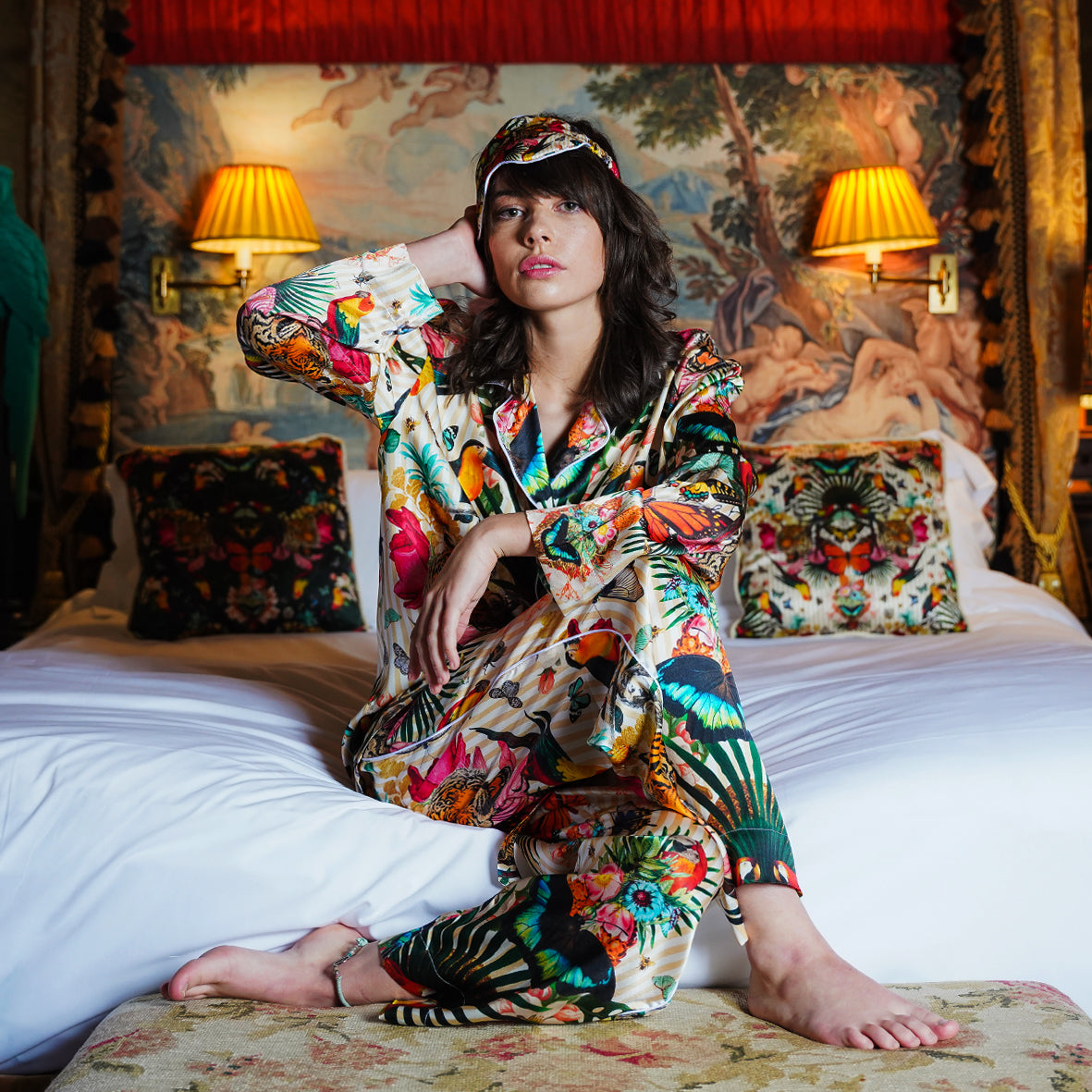 Paradise Lost "Day" - Silk Pyjama Trousers