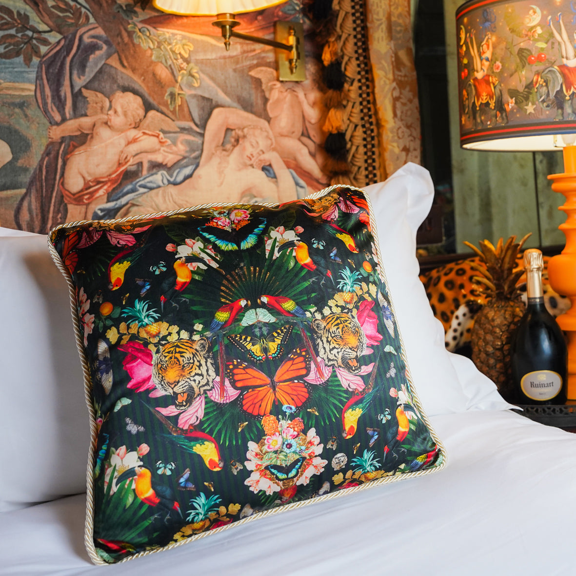 Paradise Lost "Night" - Silk Cushion 40cm