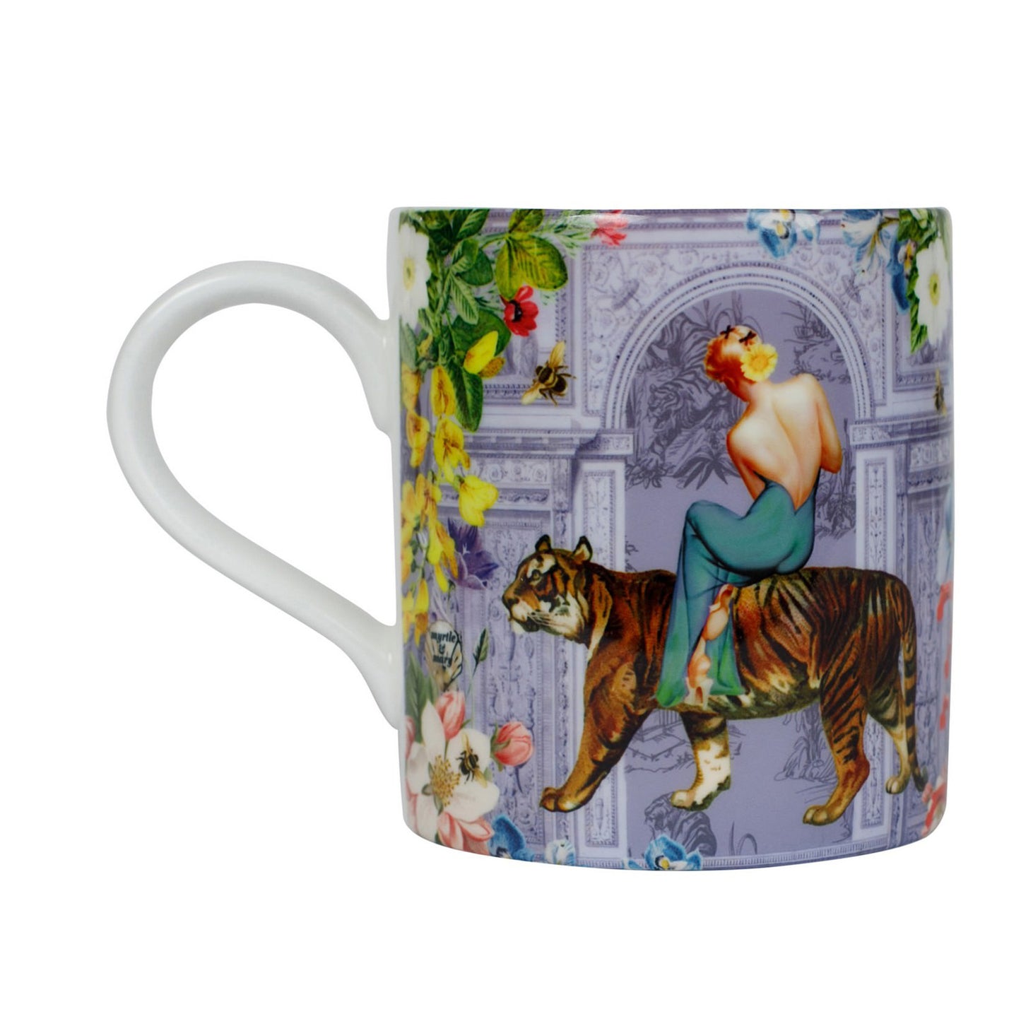 Tigerlily Bone China Coffee Cup Periwinkle