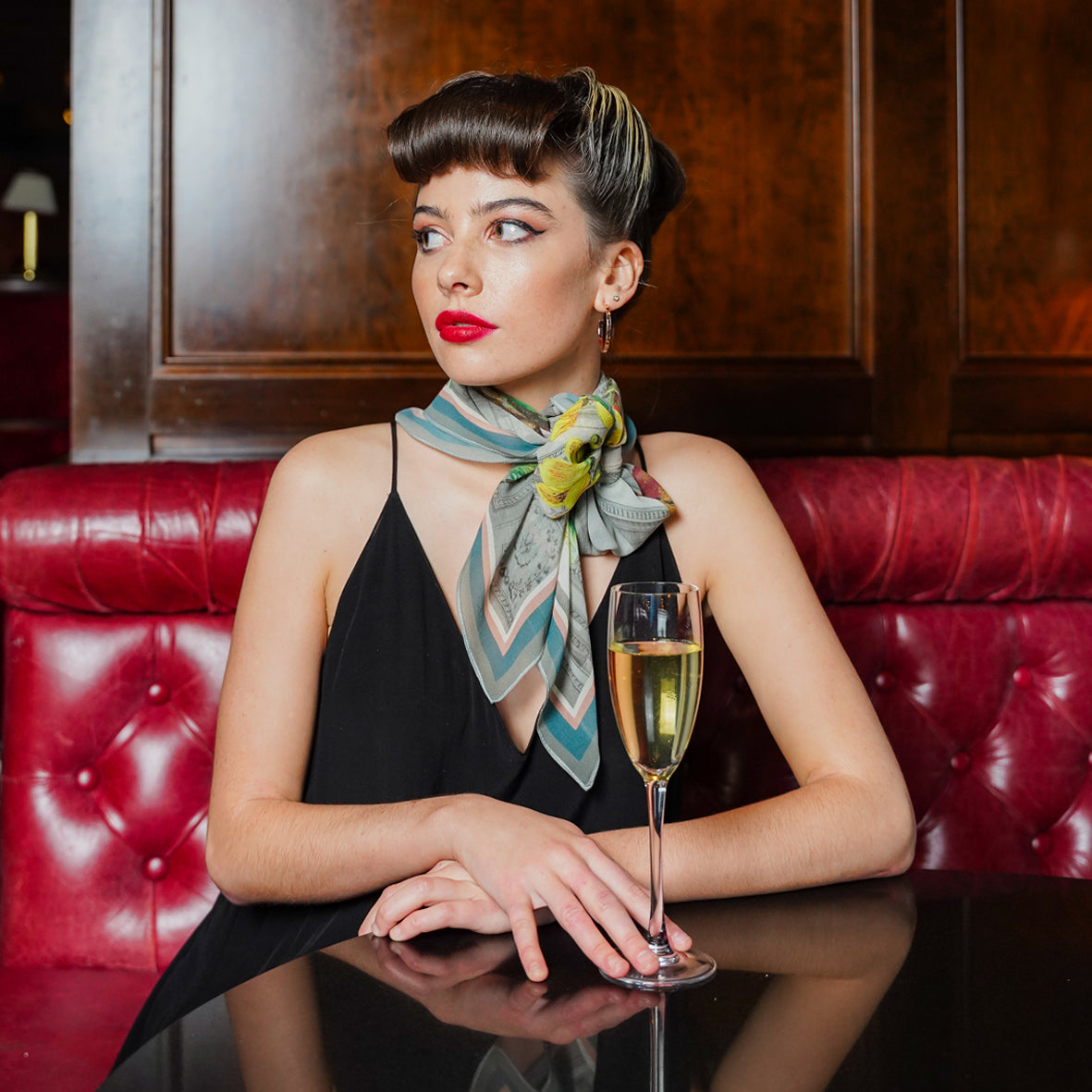 Tigerlily Ecru Georgette Silk Scarf