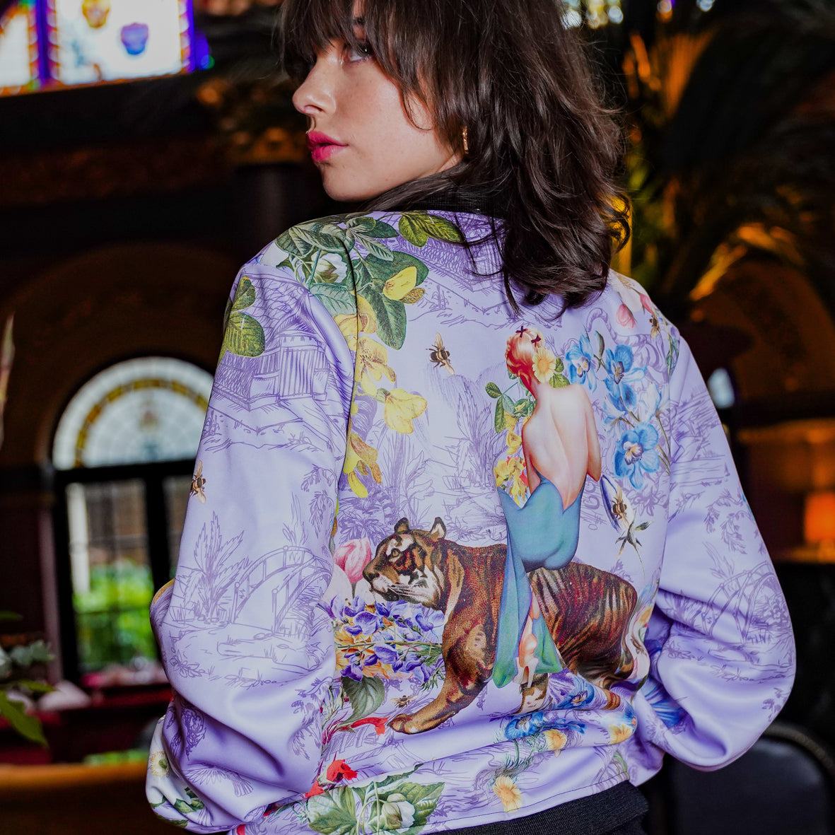 Tigerlily Bomber Periwinkle