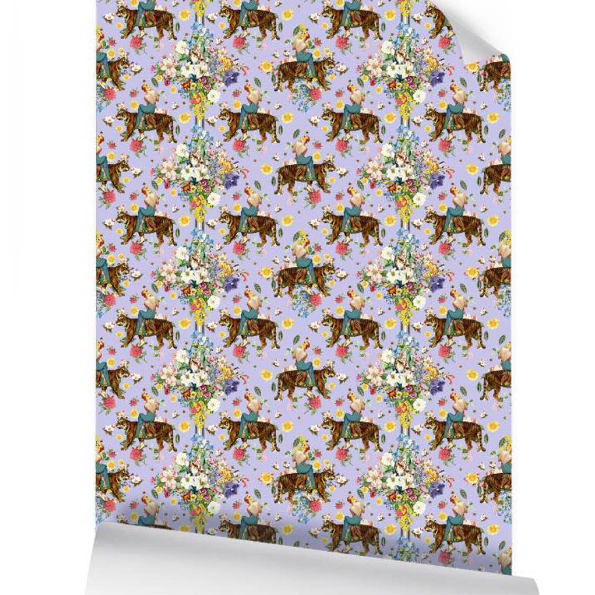 Tigerlily Petite Wallpaper 70cm Periwinkle Wink