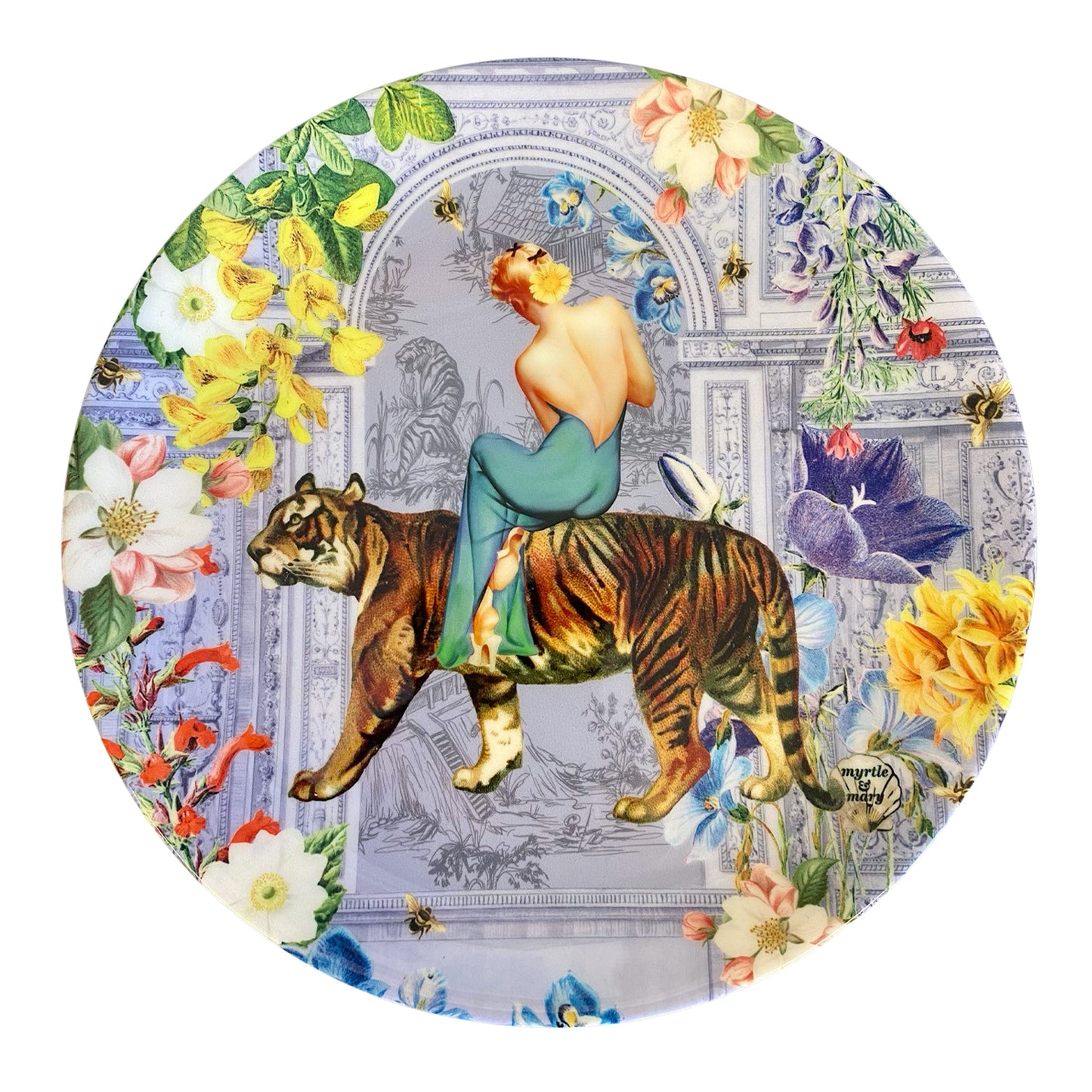 Tigerlily Periwinkle Bone China Plate