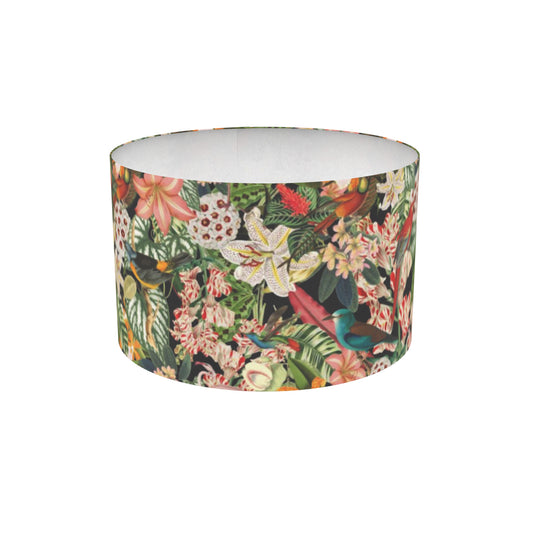 Tropical Bomb Drum Lamp Shade - Lux Soft Touch Velvet