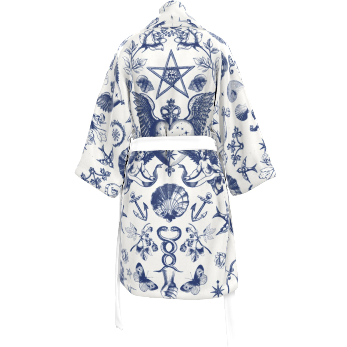 Tattoo Angel Silk Kimono