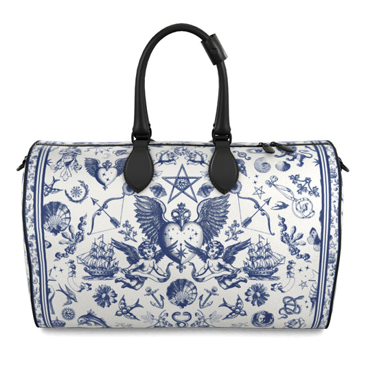 Tattoo Angel - Weekender Leather Duffle Bag