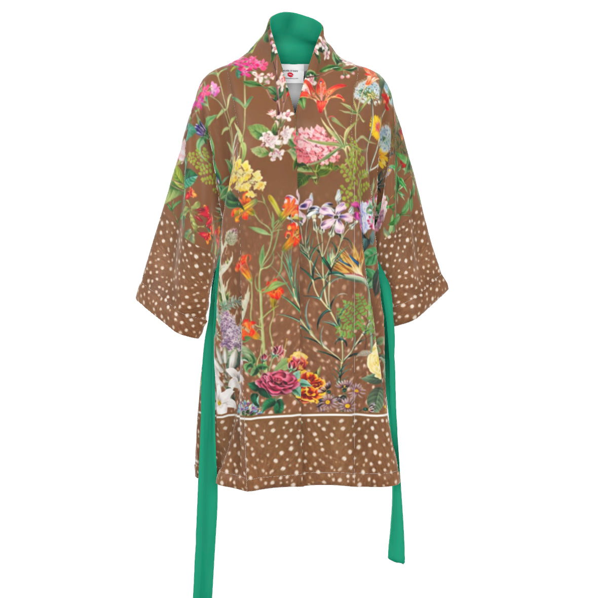 Bloom Fade Fawn Silk Kimono
