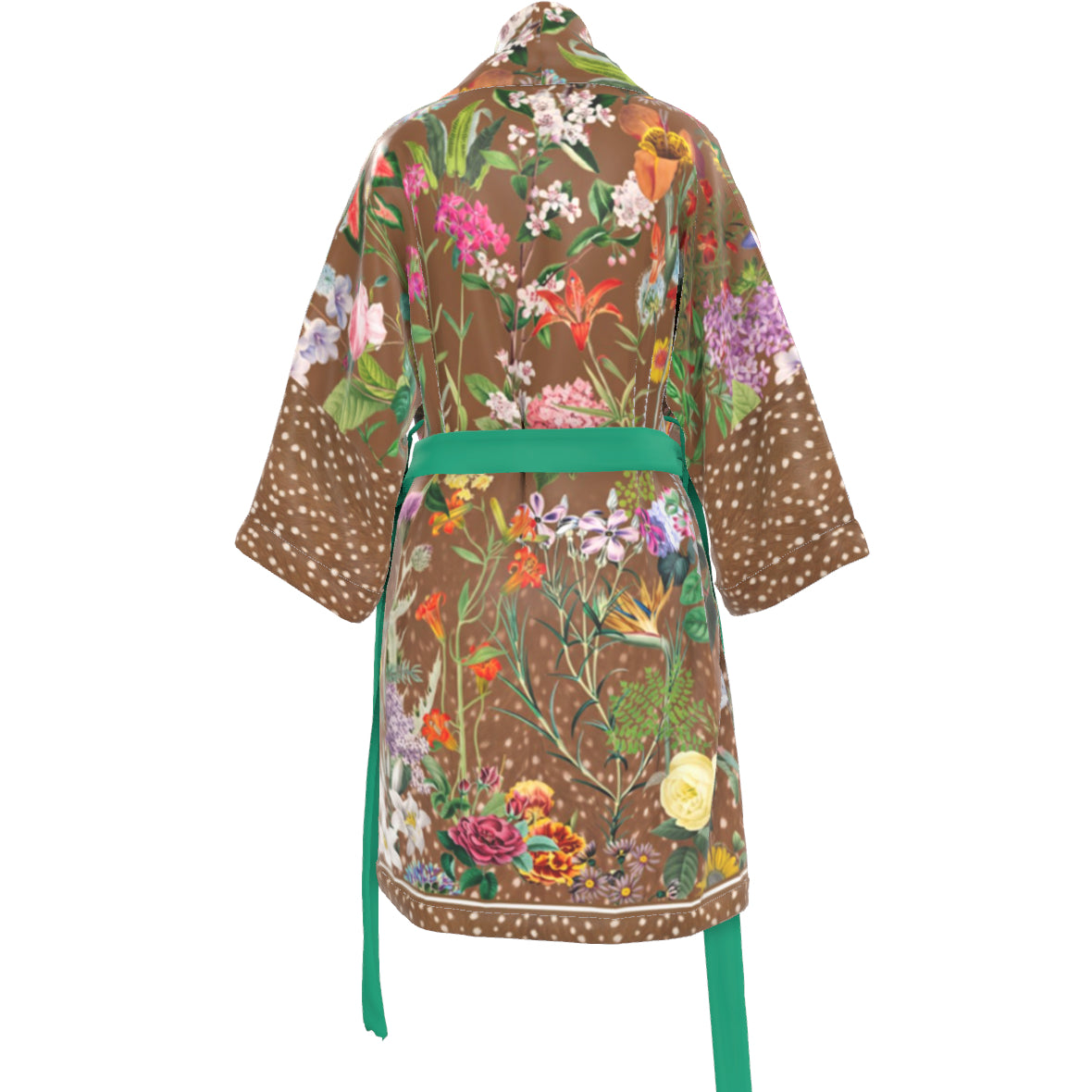 Bloom Fade Fawn Silk Kimono