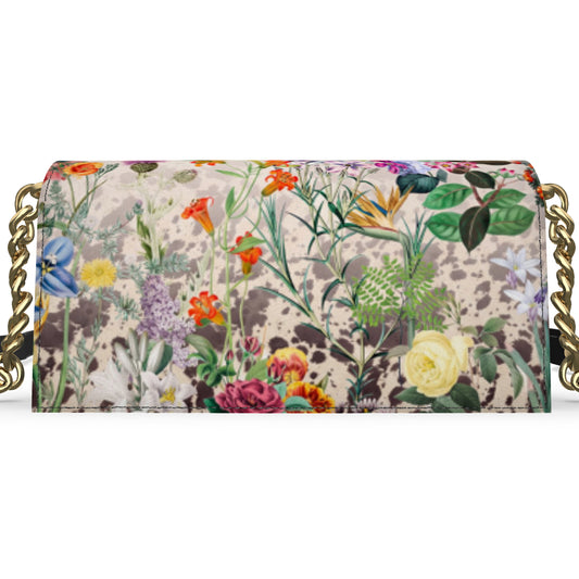 Bloom Fade Cow Print Evening Bag