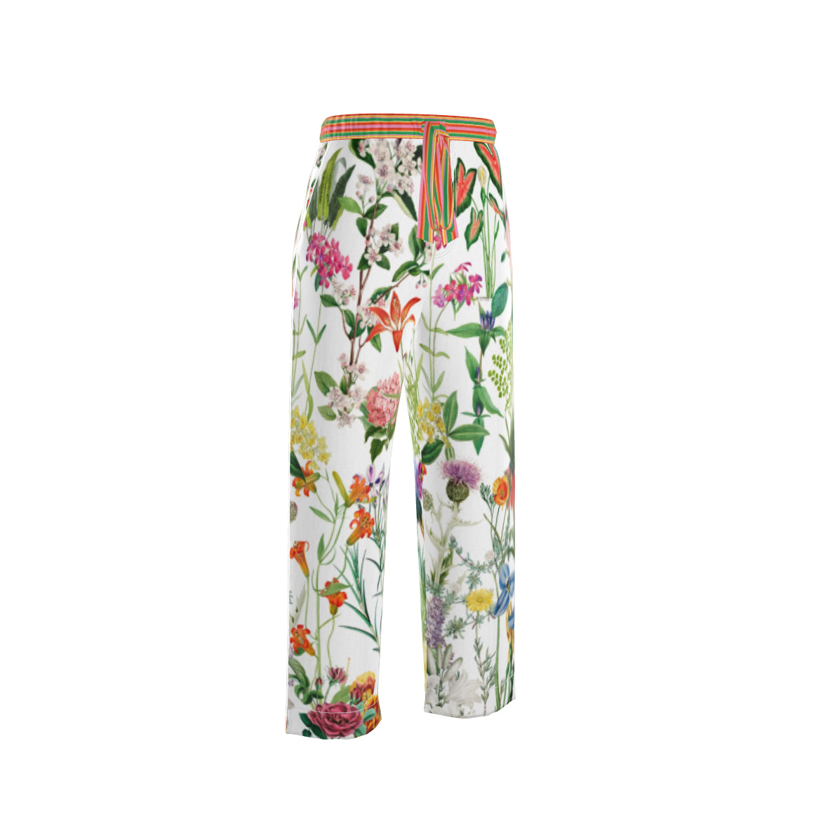 Bloom Stripe Silk Bottoms
