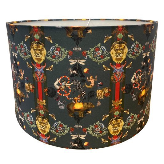 Circus Circus Ceiling  Drum Lampshade- Midnight Cowboy