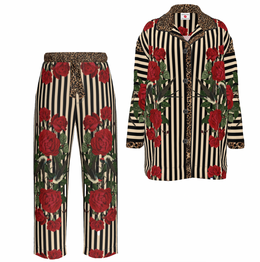 Rock 'N' Roses Luxury pyjama set - Stripe