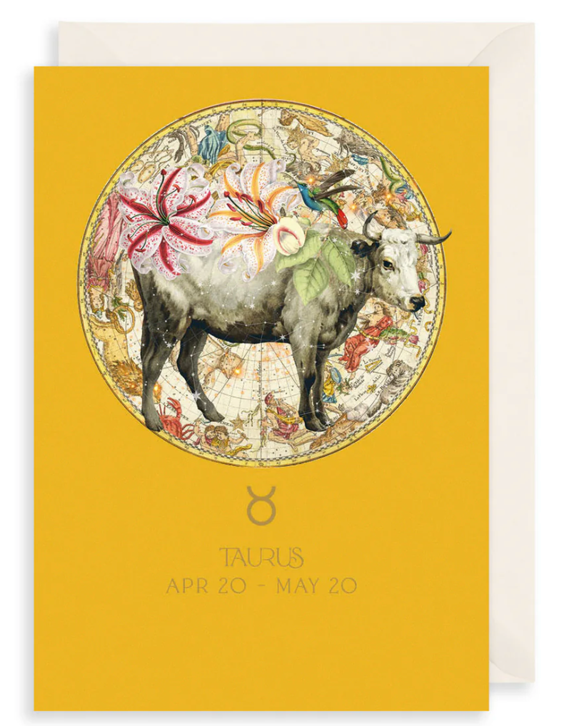 Taurus Zodiac Greetings Card