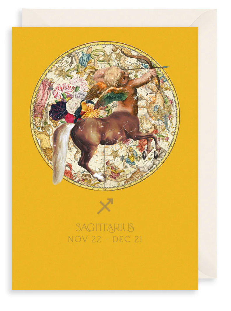 Sagittarius Zodiac Greetings Card