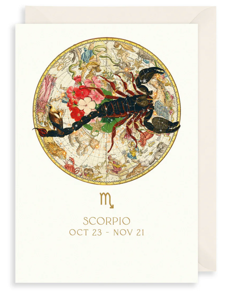 Scorpio Zodiac Greetings Card