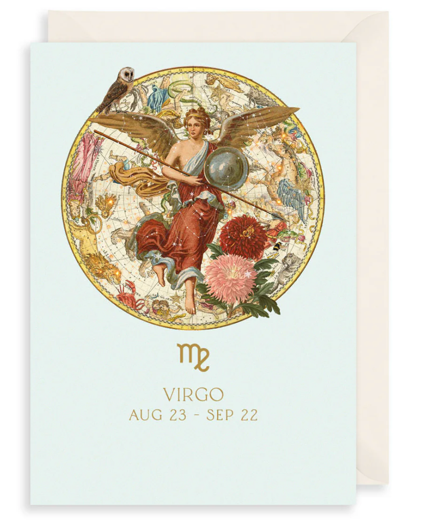 Virgo Zodiac Greetings Card