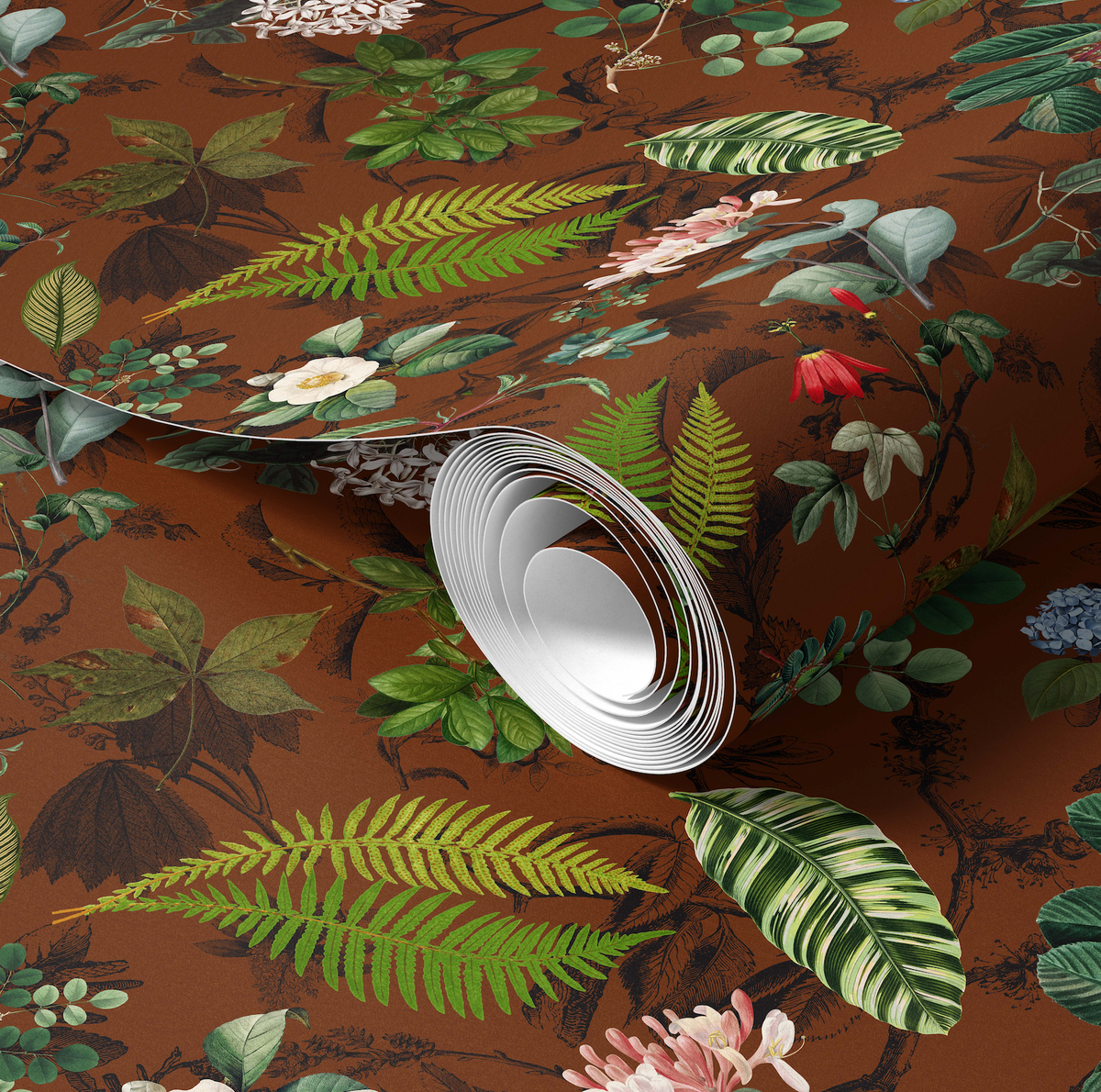 Apothecary Umber Wallpaper