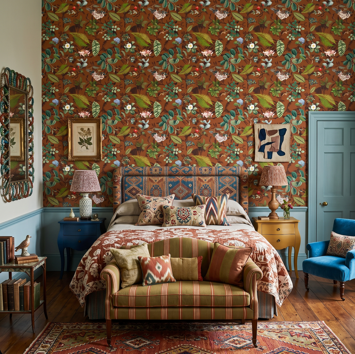 Apothecary Umber Wallpaper