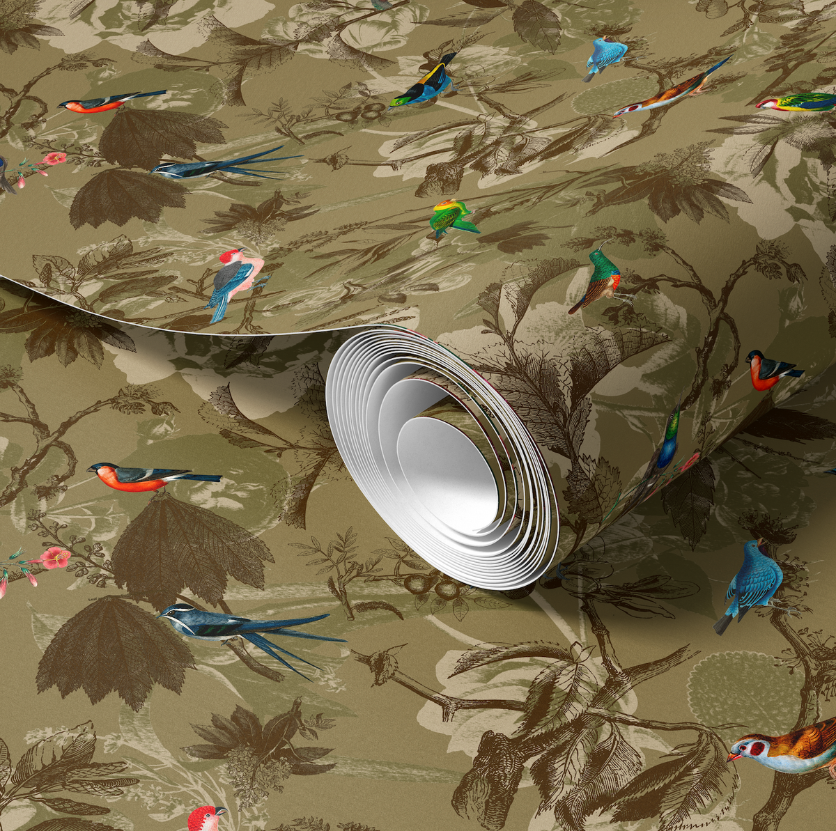 Birdsong Sage Wallpaper