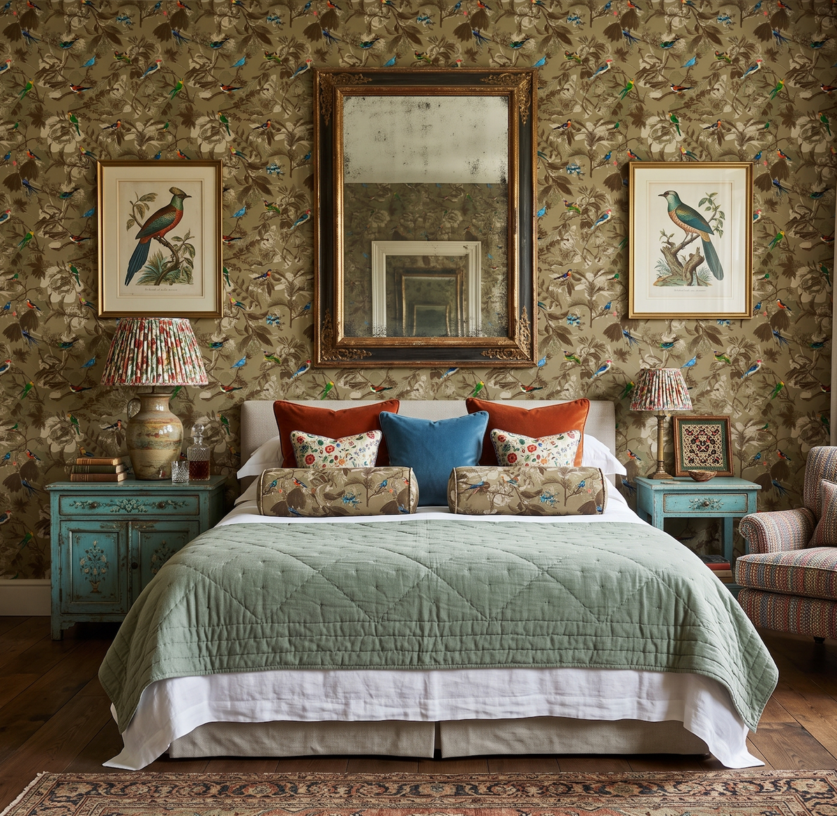 Birdsong Sage Wallpaper