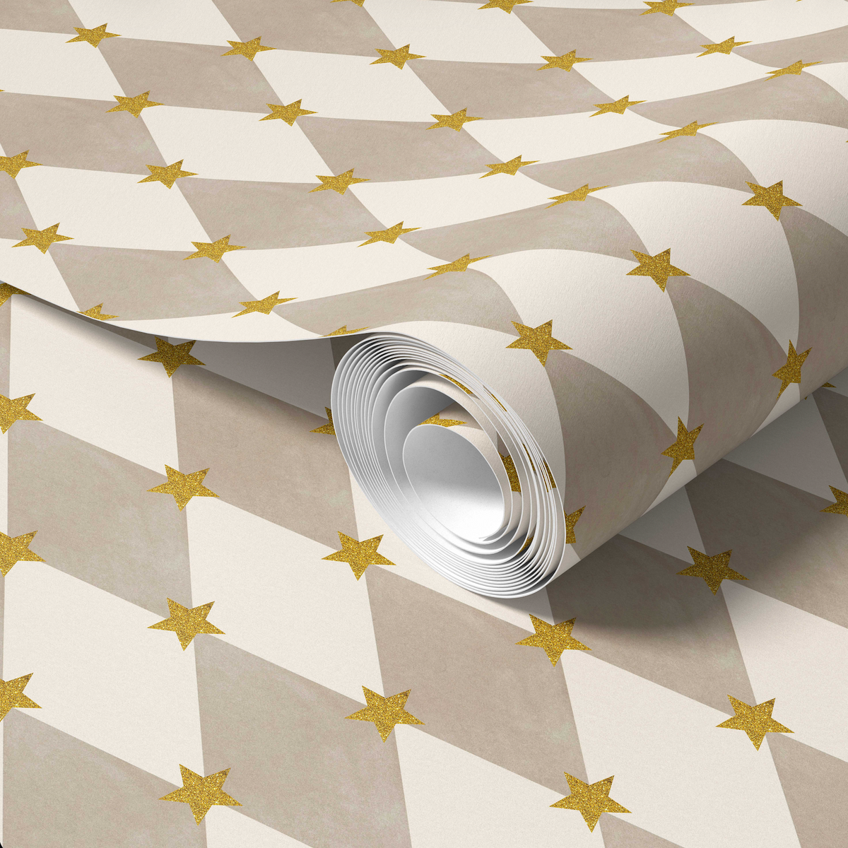 Harlequin Stars Biscuit Wallpaper