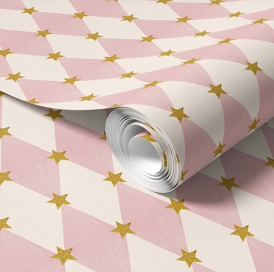 Harlequin Stars Perlino Wallpaper