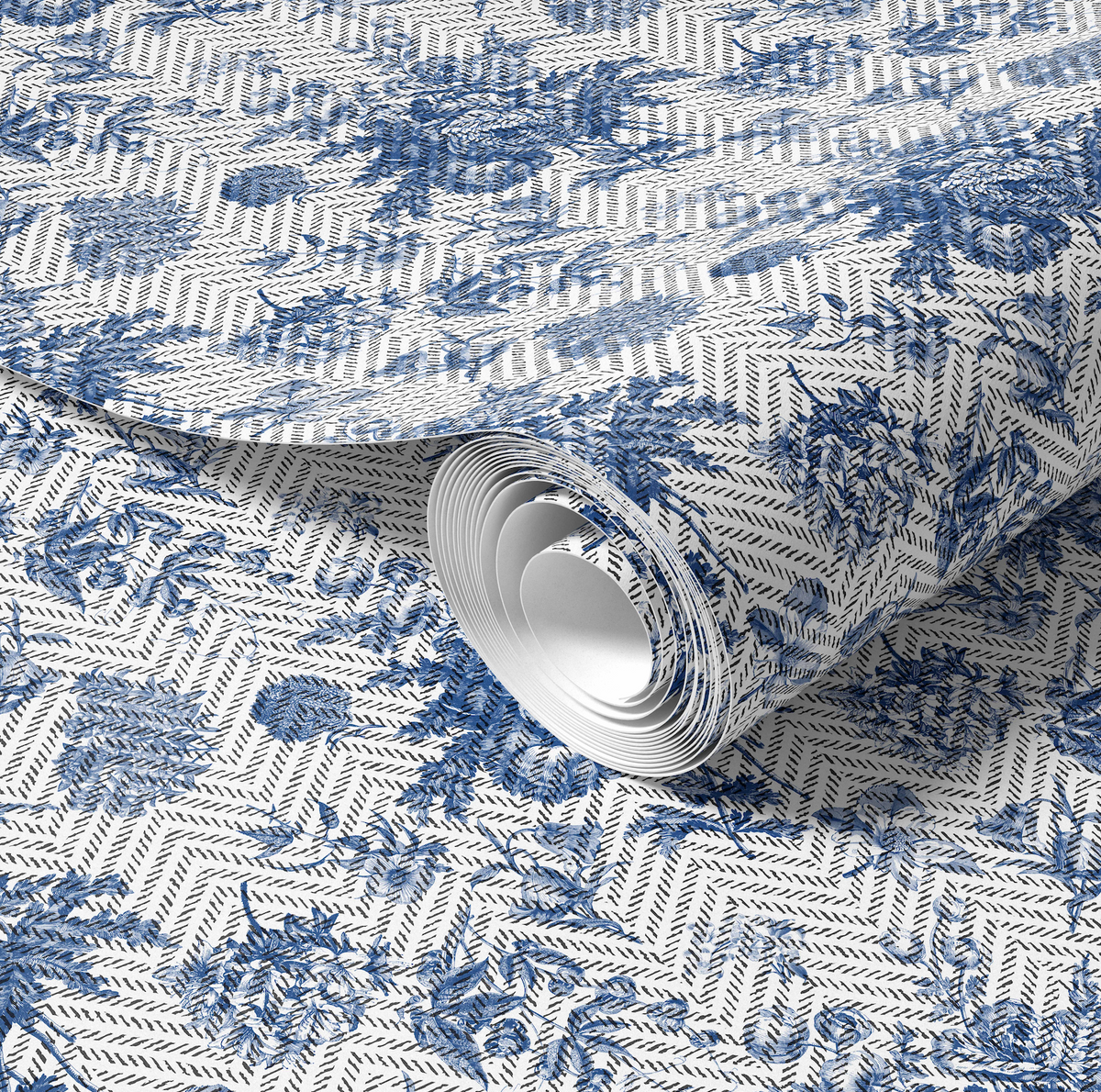 Toile Hound Wallpaper