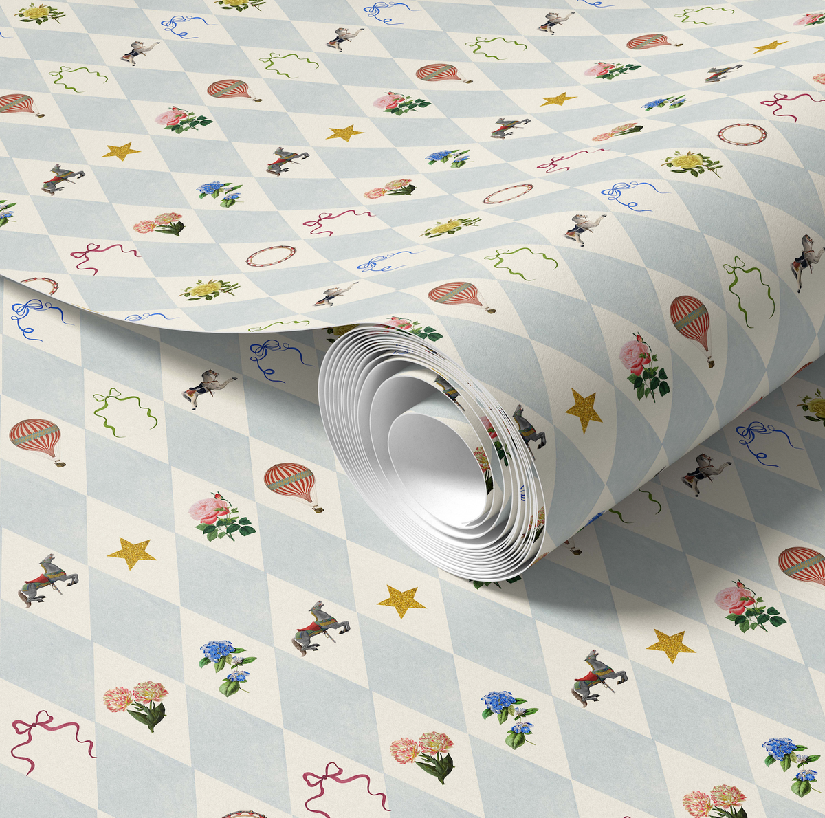 Carousel Ditsy Wallpaper