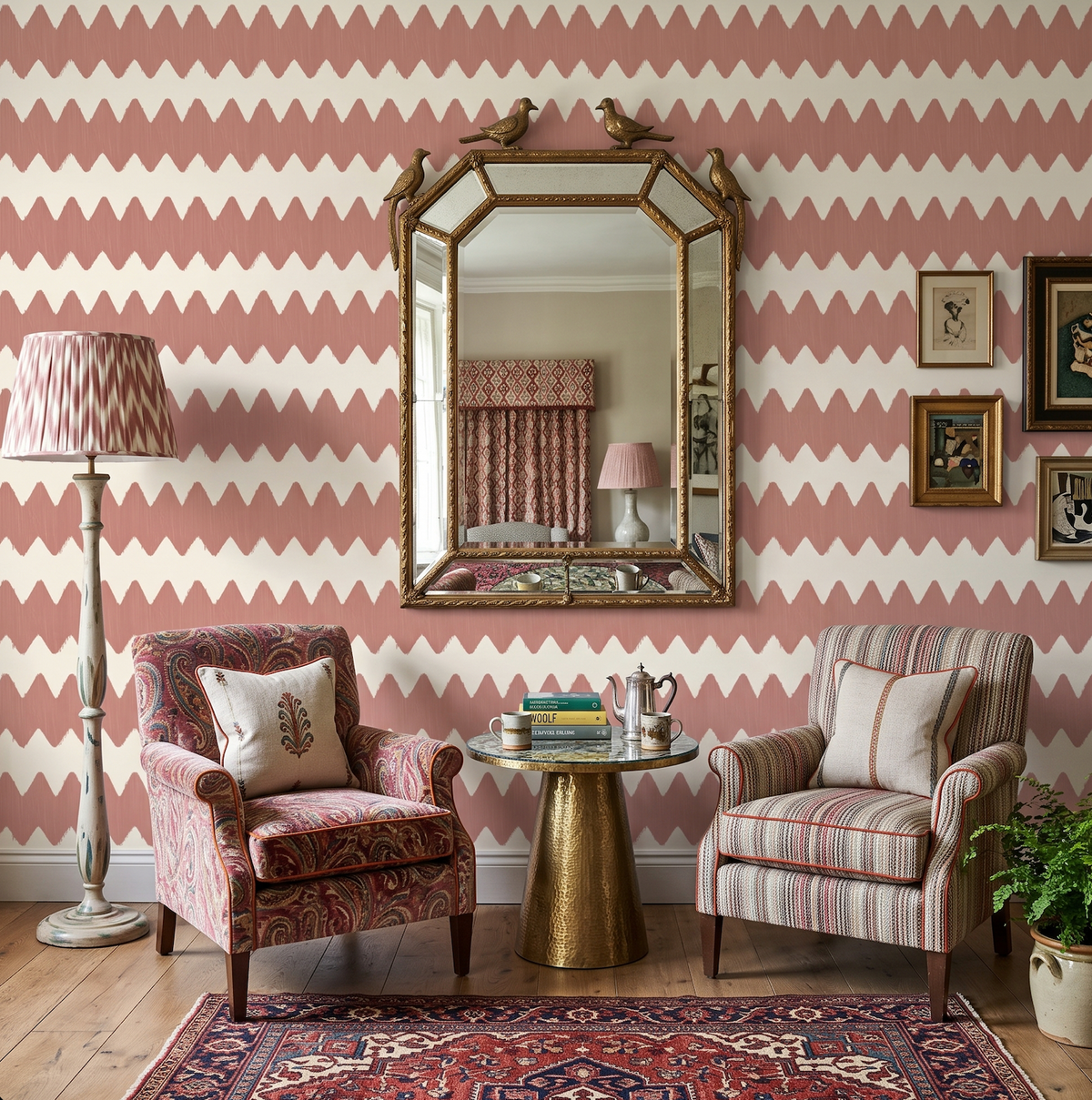 Chevron Brick Wallpaper