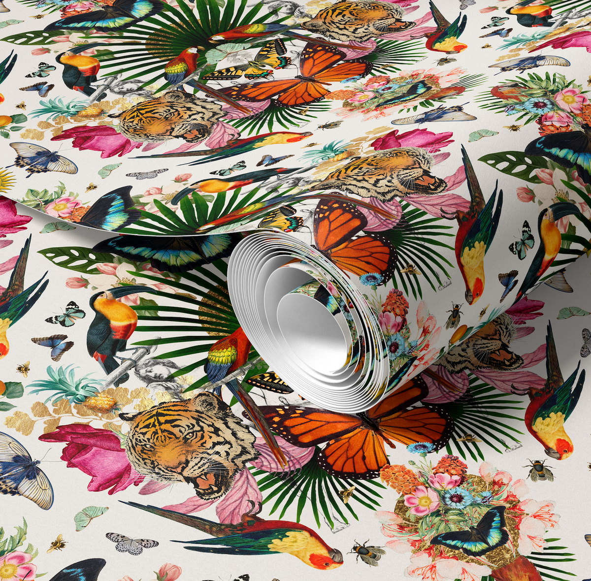 Paradise Lost Ivory Wallpaper
