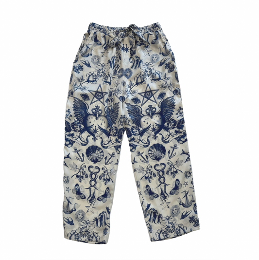 Tattoo Angel Silk Bottoms
