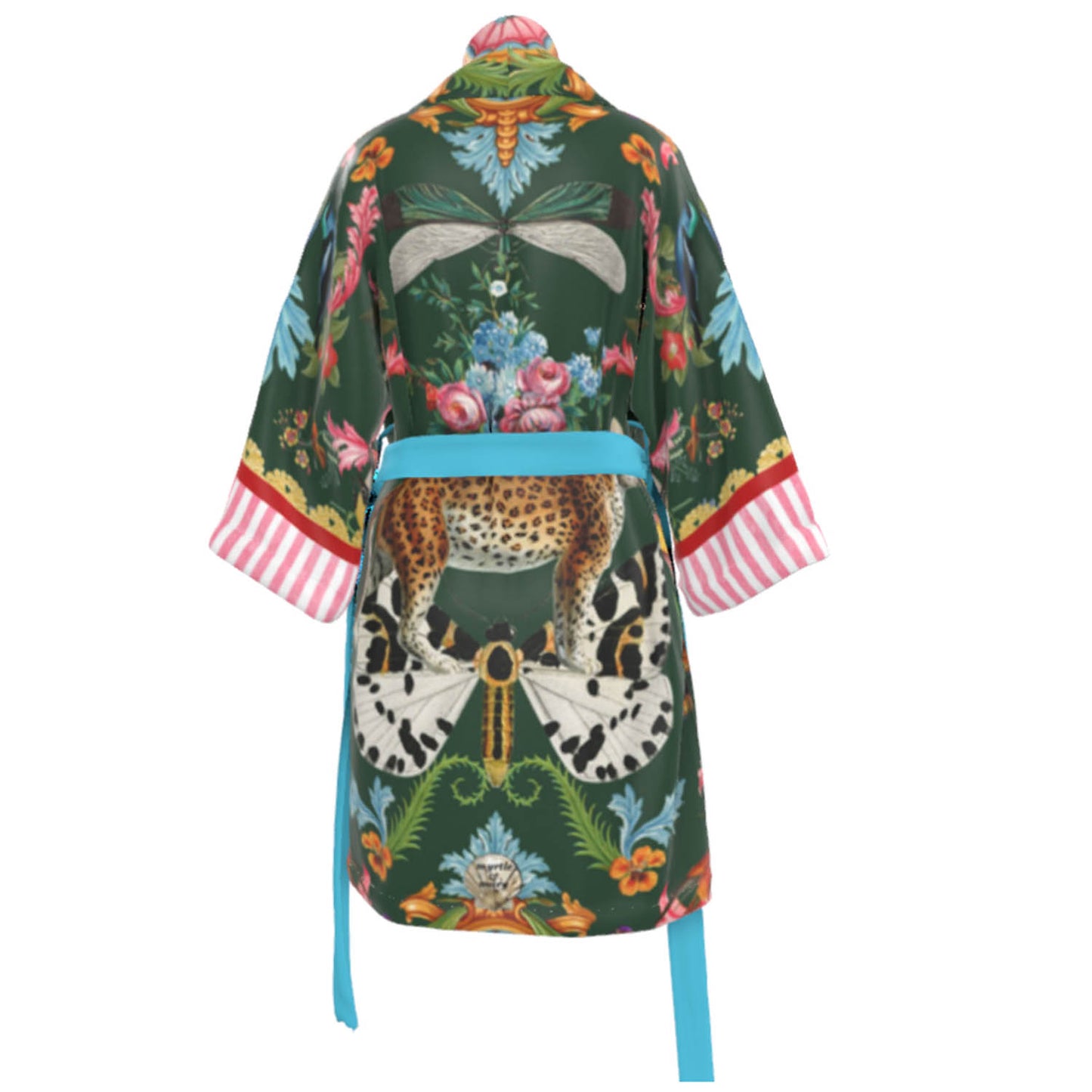 Menagerie Silk Sensation Kimono - Racing Green