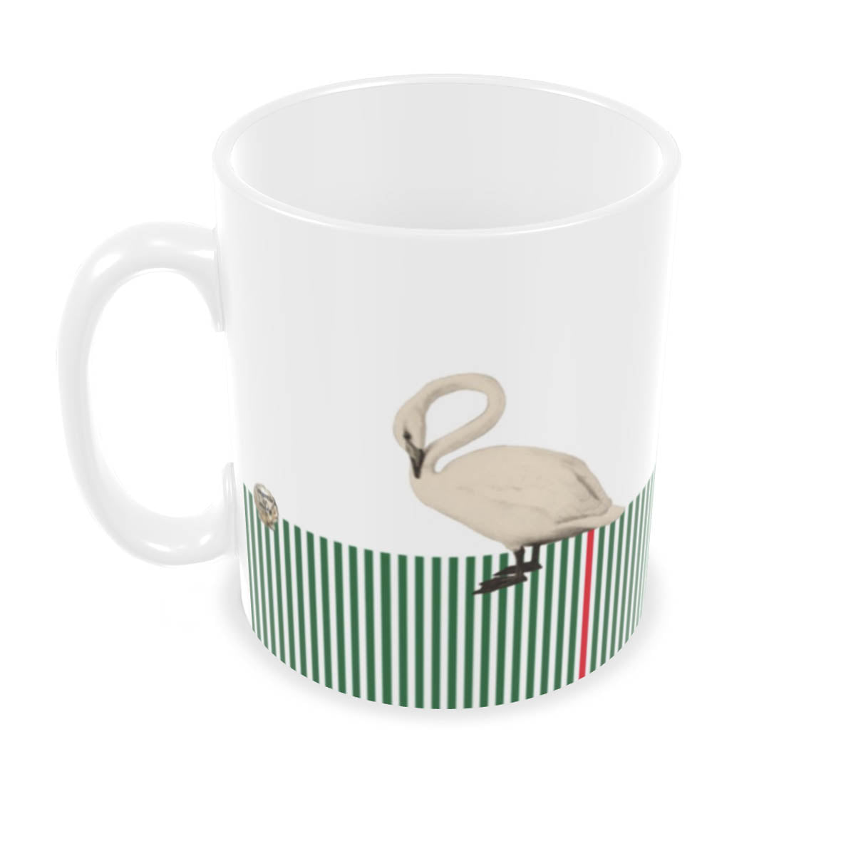 Candy Cane Goose Mug - Green