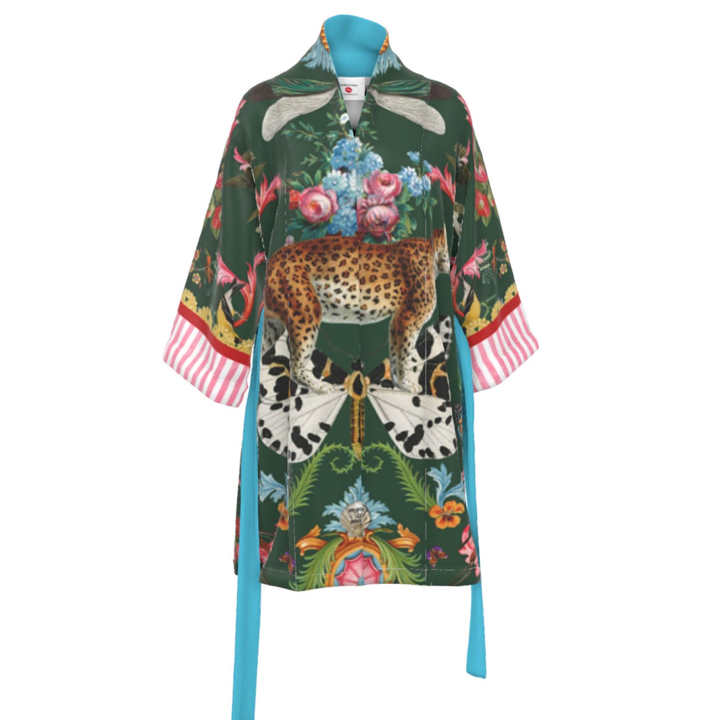 Menagerie Silk Sensation Kimono - Racing Green