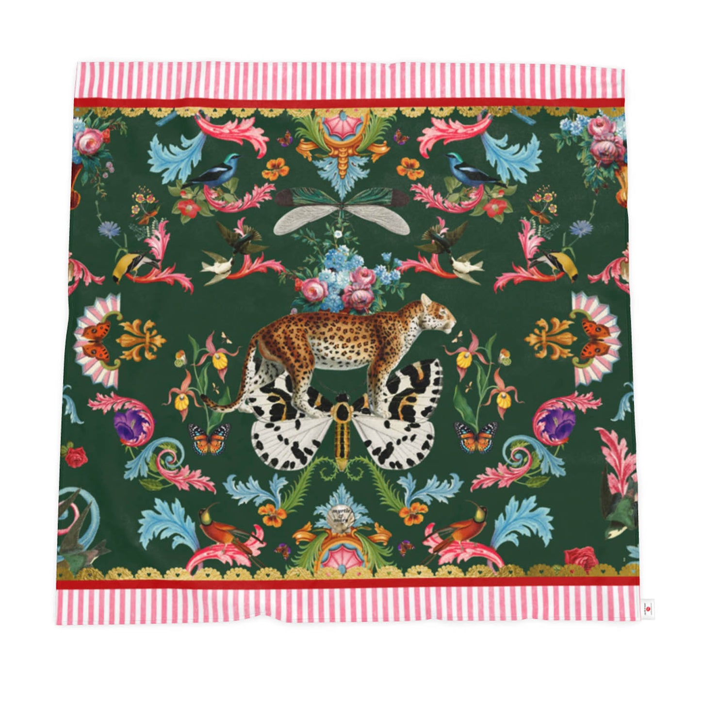 Menagerie Throw- Racing green