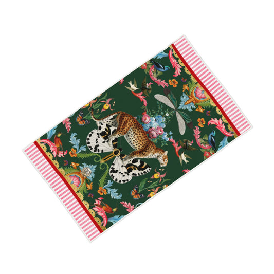 Menagerie Beach Towel- Racing Green