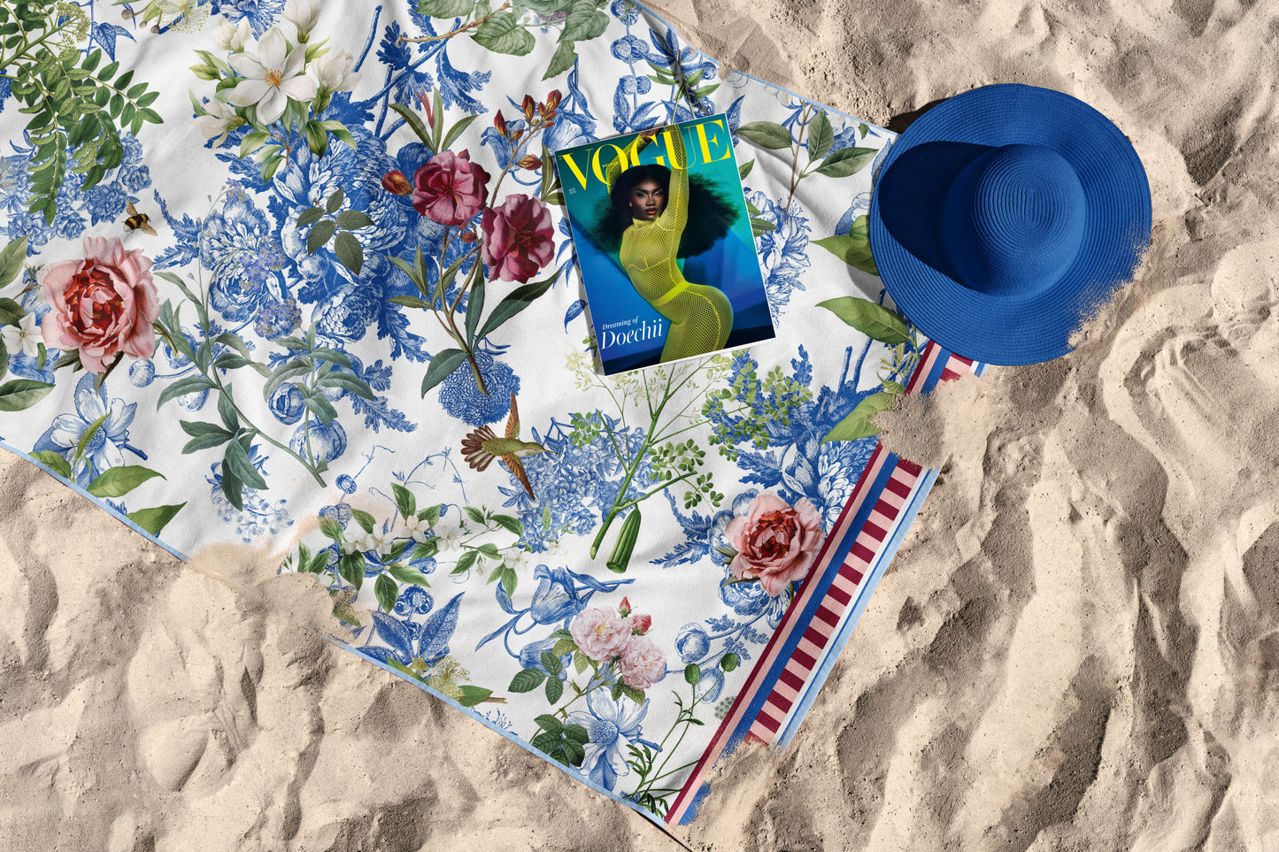 Lady Garden Beach Towel
