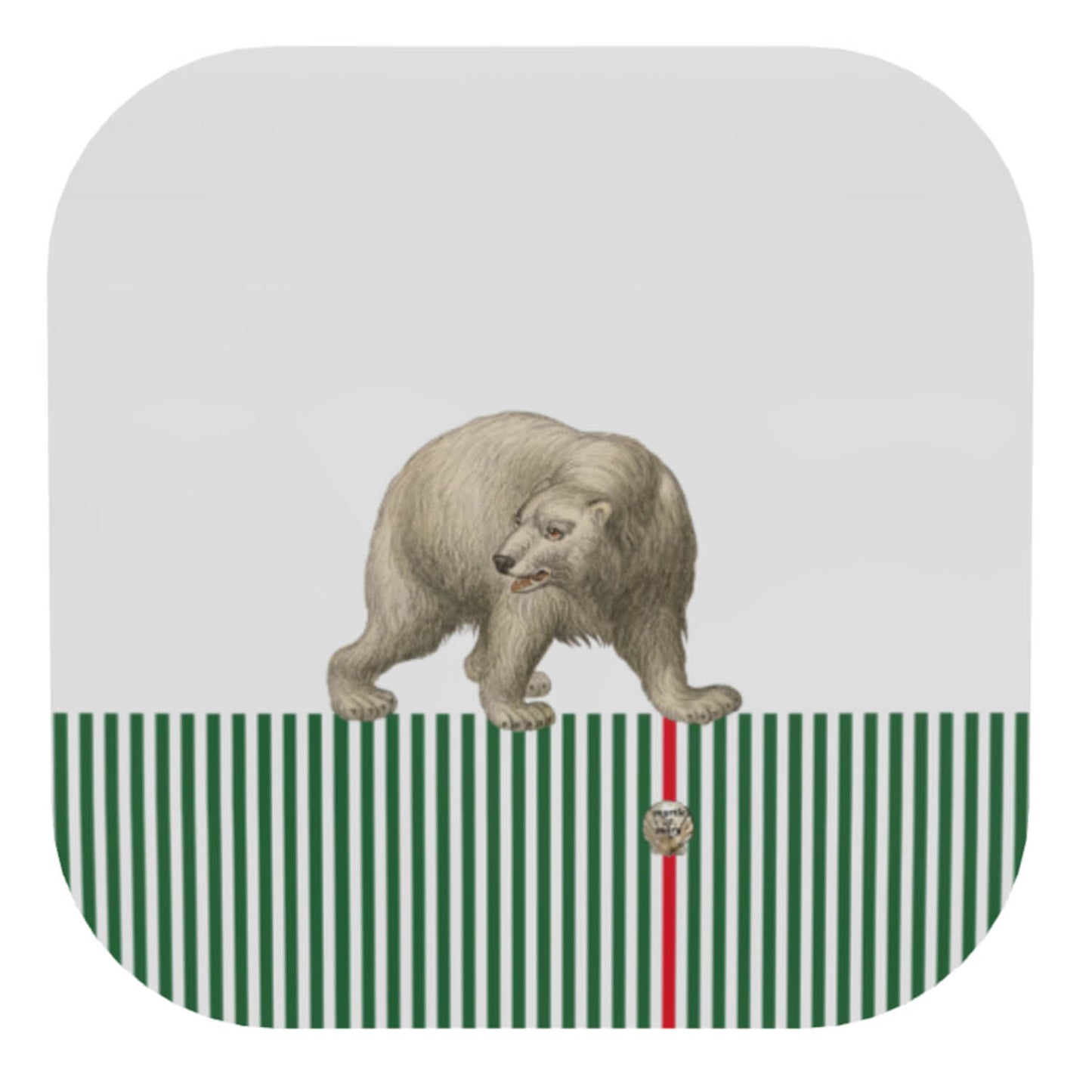 Candy Cane Coasters - Set of Four Green