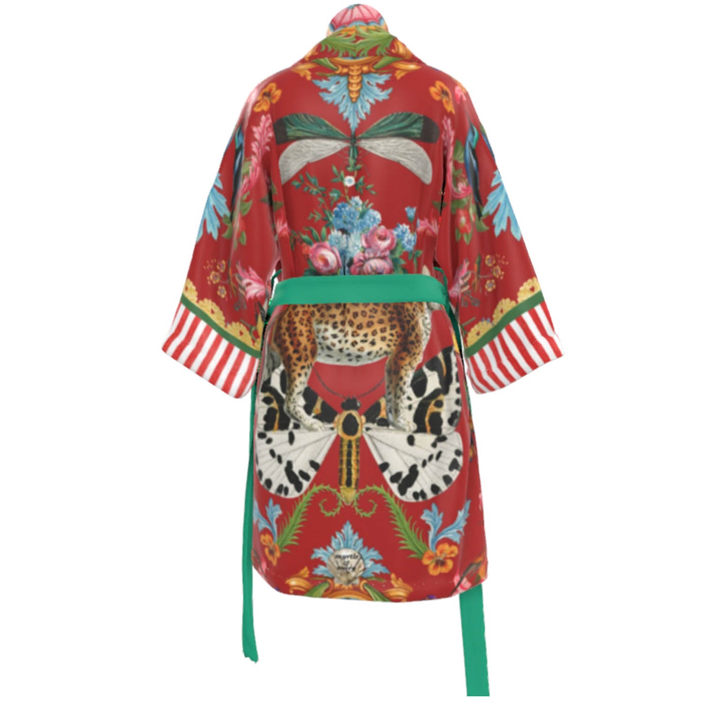 Menagerie Silk Sensation Kimono - Red Berry