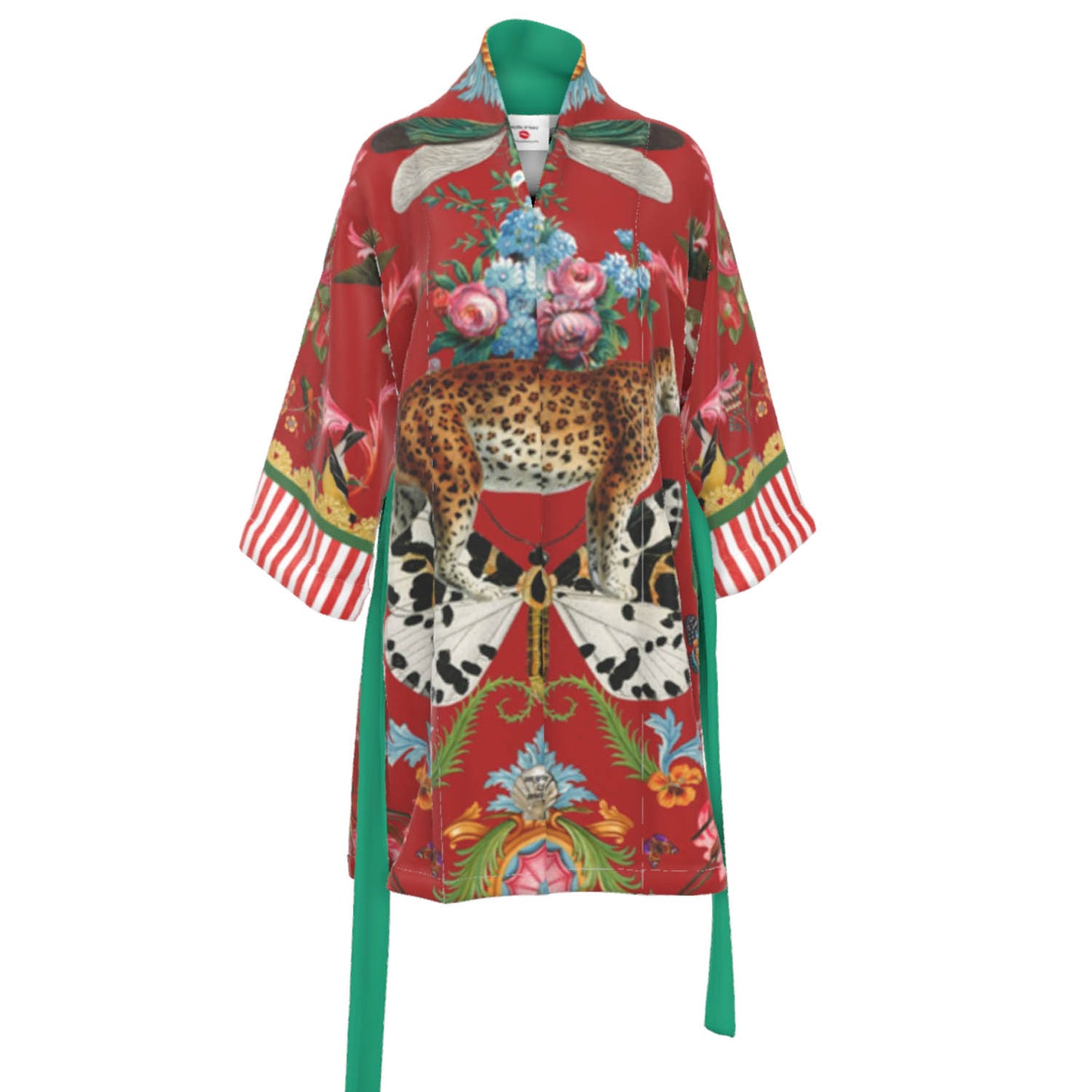 Menagerie Silk Sensation Kimono - Red Berry