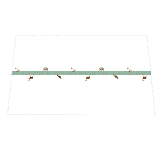 Candy Cane Table Cloth - Green