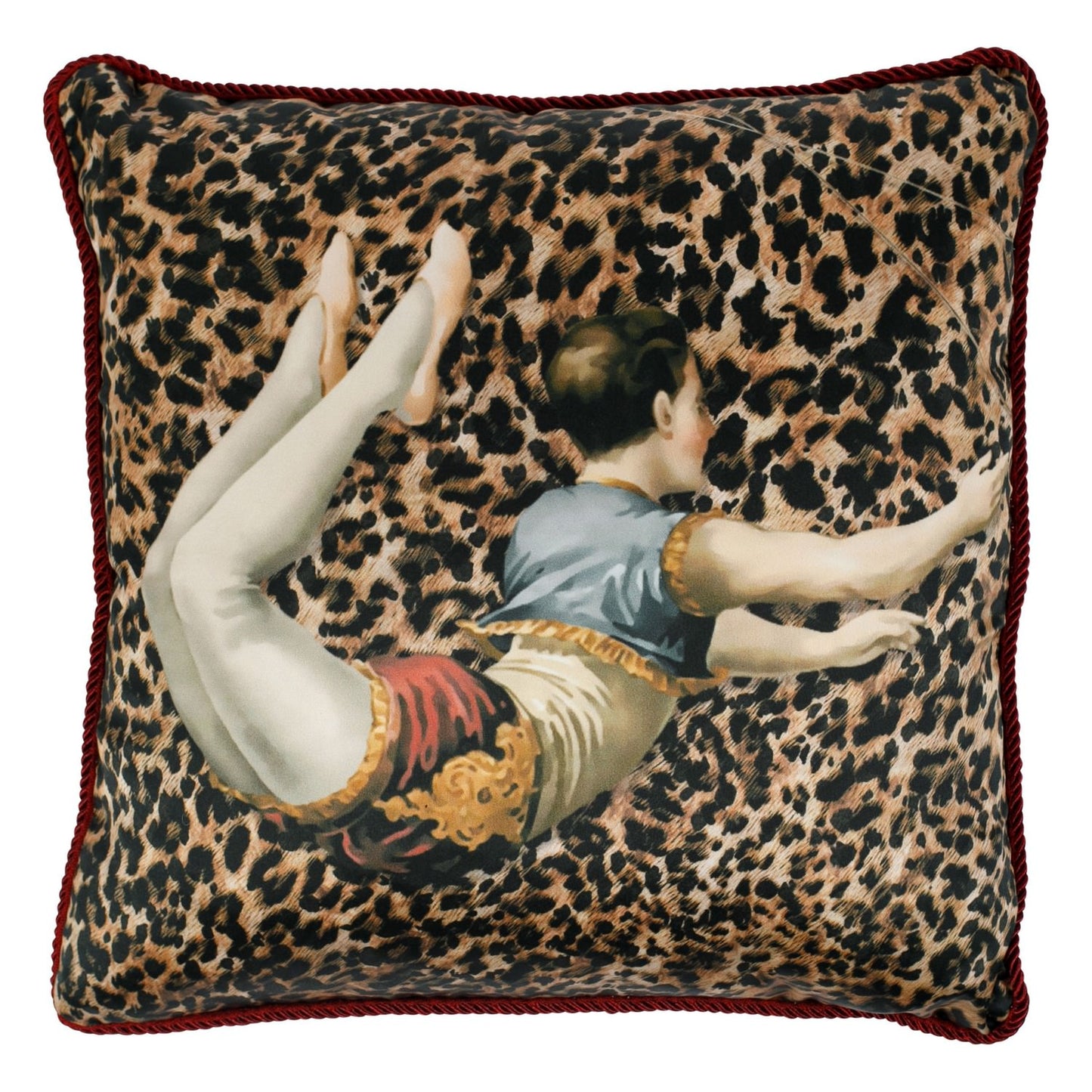 The Acrobats Silk Cushion