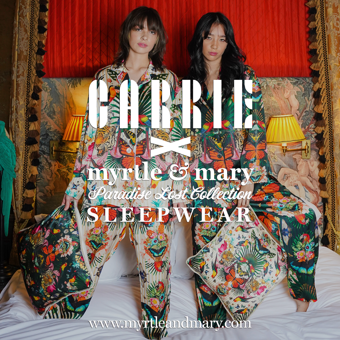 Paradise Lost "Day" - Silk Pyjamas with Trousers