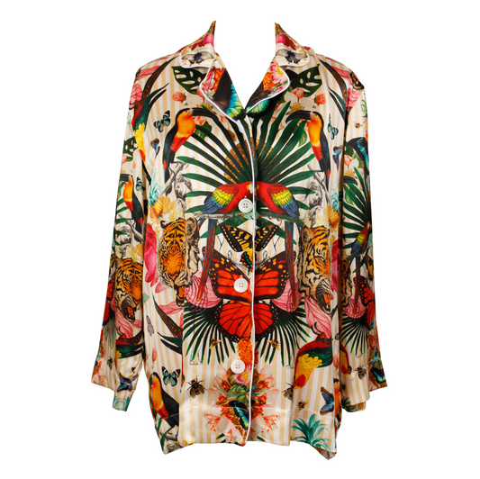 Paradise Lost "Day" - Silk Pyjamas with Trousers