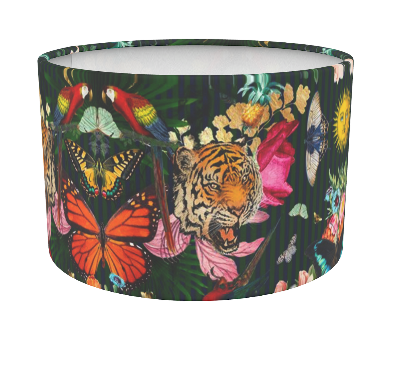Paradise Lost 'Night' Drum Lamp Shade - Lux soft touch velvet