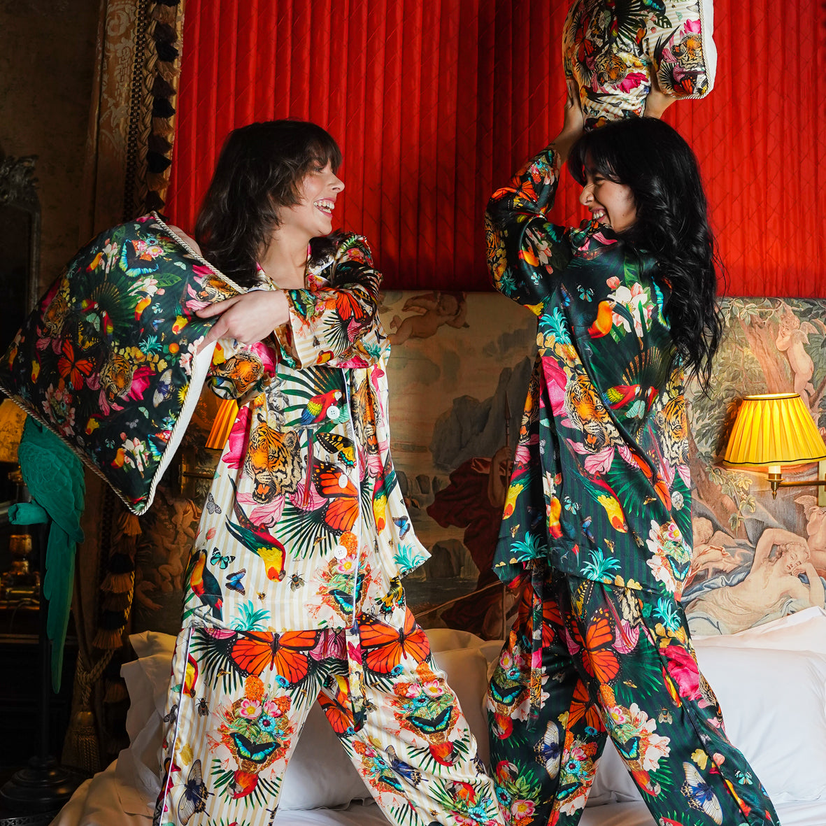 Paradise Lost "Day" - Silk Pyjamas with Trousers